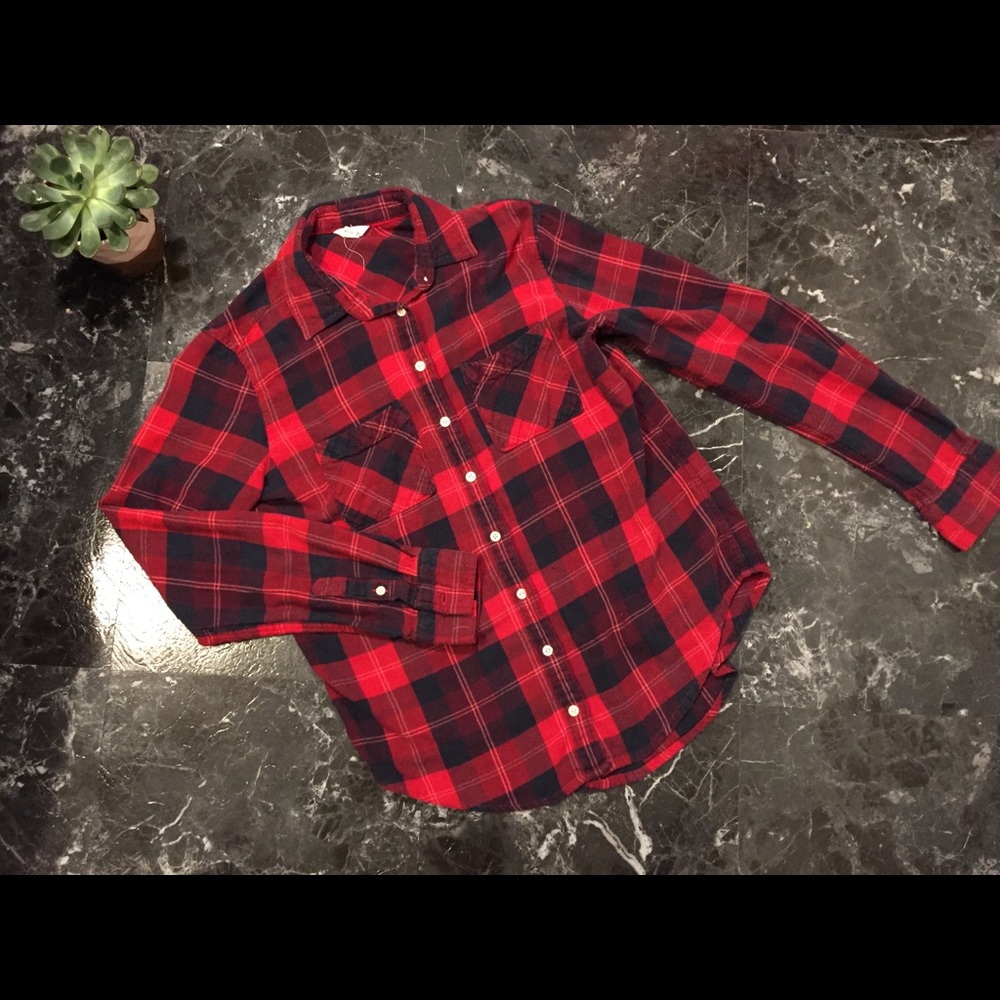 2 FOR 10❗️Red Aeropostale flannel shirt